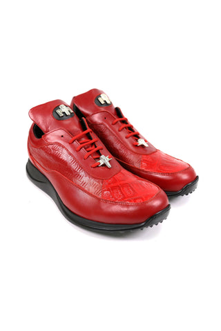 Mauri 8900/2 Bubble Exotic Crocodile Skin & King Nappa Embossed Sneakers (MA5338)-AmbrogioShoes