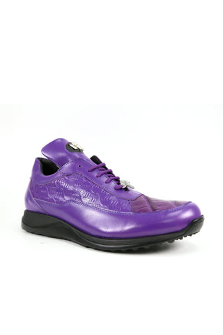 Mauri 8900/2 Bubble Exotic Crocodile Skin & King Nappa Embossed Sneakers (MA5338)-AmbrogioShoes
