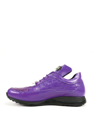 Mauri 8900/2 Bubble Exotic Crocodile Skin & King Nappa Embossed Sneakers (MA5338)-AmbrogioShoes