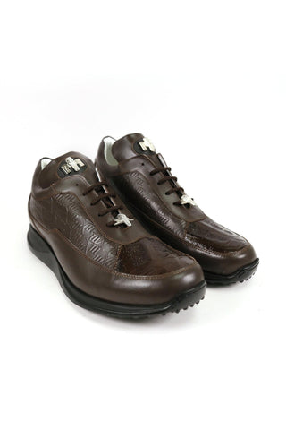 Mauri 8900/2 Bubble Exotic Crocodile Skin & King Nappa Embossed Sneakers (MA5338)-AmbrogioShoes