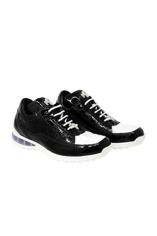 Mauri 8900/2 Bubble Ostrich & Embossed Patent Sneakers (MA5125)-AmbrogioShoes