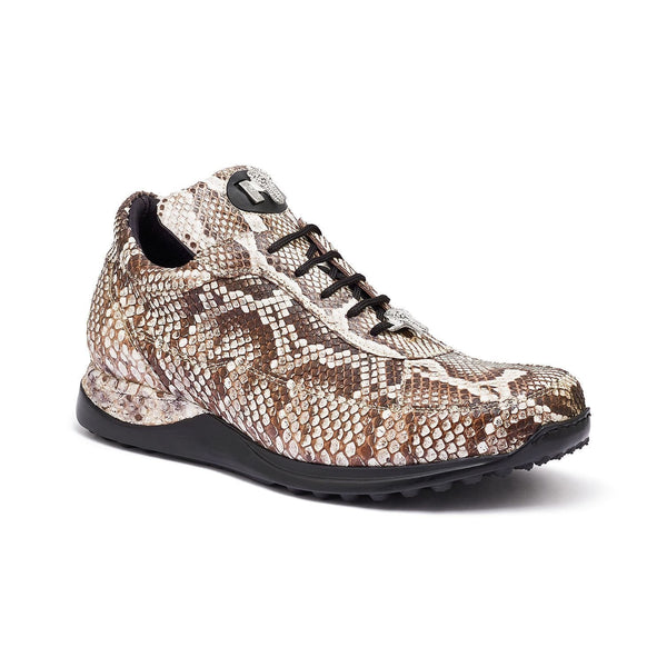 Mauri 8900/2 Serpentor Men's Shoes Natural Snake-Skin Casual Sneakers (MA5328)-AmbrogioShoes