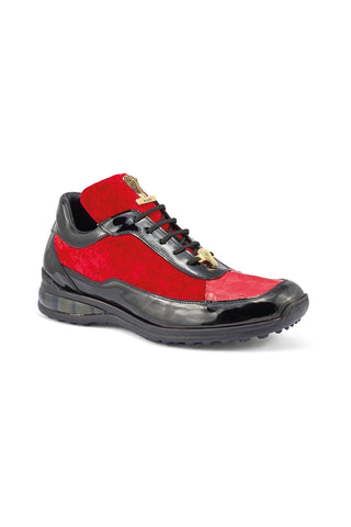 Mauri 8900/8 Bubble Crocodile Skin / Patent / Velvet Embossed Sneakers (MA5355)