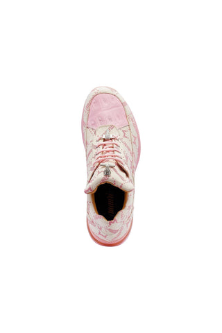 Mauri 8900/8 Overlord Cream & Taste of Berry Crocodile / Fabric Casual Sneakers (MA5425)