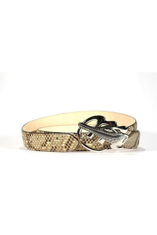 Mauri AB6 Men's Exotic Snake Skin Belt (MAB1023)-AmbrogioShoes