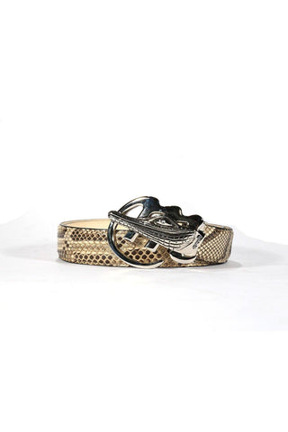 Mauri AB6 Men's Exotic Snake Skin Belt (MAB1023)-AmbrogioShoes