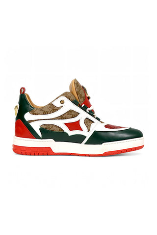 Mauri Abstract 8435 Crocodile / Fabric / Nappa Casual Sneaker (MA5670)