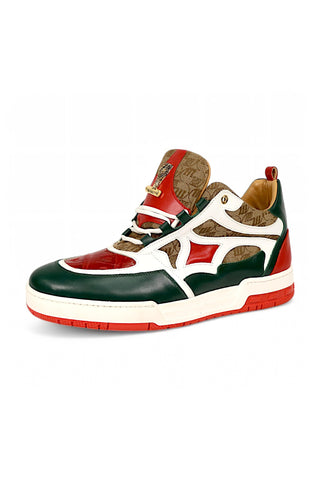 Mauri Abstract 8435 Crocodile / Fabric / Nappa Casual Sneaker (MA5670)