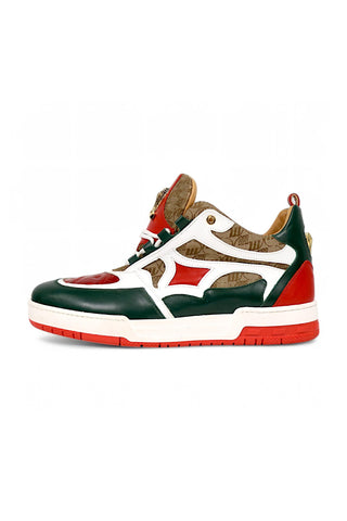 Mauri Abstract 8435 Crocodile / Fabric / Nappa Casual Sneaker (MA5670)