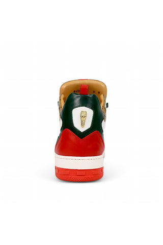 Mauri Abstract 8435 Exotic Crocodile / Fabric / Nappa Leather Casual Sneaker (MA5670)-AmbrogioShoes