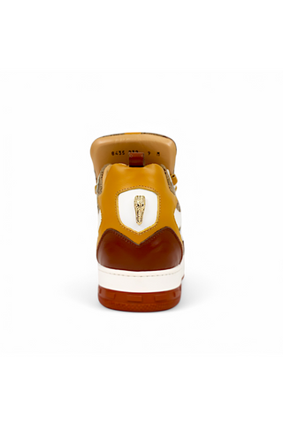 Mauri Abstract 8435 Exotic Crocodile / Fabric / Nappa Leather Casual Sneaker (MA5670)-AmbrogioShoes