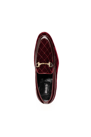 Mauri Allure 3257/1 Quilted Velvet / Patent Horsebit Loafer