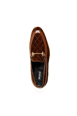 Mauri Allure 3257/1 Quilted Velvet / Patent Horsebit Loafer