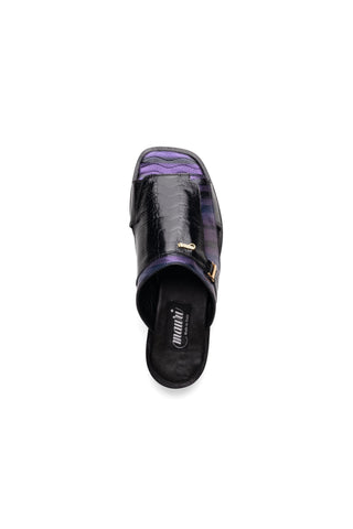 Mauri Aloha 1406/1 Ostrich Skin & Balera Leather Slip-on Sandals (MA5610)