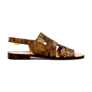 Mauri Antigua 5197 Men's Shoes Exotic Ostrich Leg Sandal (MA5668) (Special Order)-AmbrogioShoes