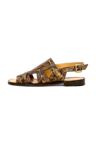 Mauri Antigua Ostrich Leg Sandal-AmbrogioShoes