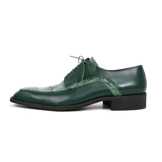Mauri Arsenal 4642/9 Men's Shoes Alligator / Calf-Skin Leather Lace-Up Derby (MA5663)-AmbrogioShoes