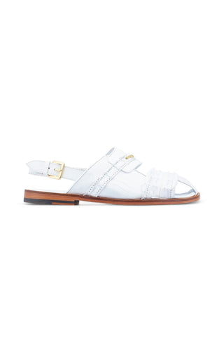 Mauri Bali 5171 Exotic Ostrich & Hornback Casual Sandals (MA5524)-AmbrogioShoes