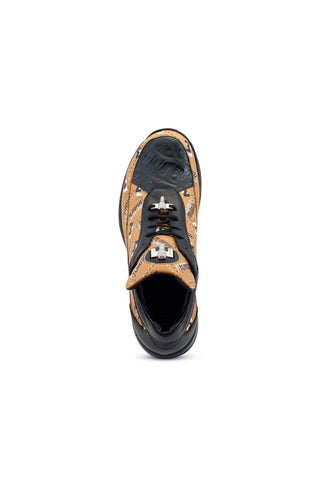 Mauri Baller 8900/2 Exotic Crocodile Skin & Calf-Skin Leather Sneakers (MA5506)-AmbrogioShoes