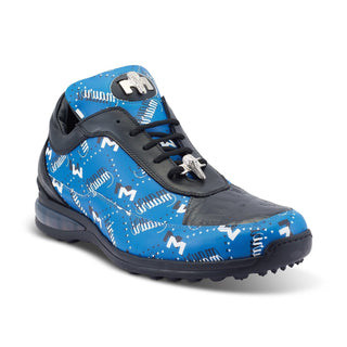 Mauri Baller 8900/2 Men's Shoes Exotic Crocodile Skin & Calf-Skin Leather Sneakers (MA5506)(Special Order)-AmbrogioShoes