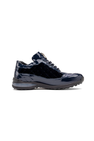 Mauri Beats 8415-1 Exotic Hornback Crown / Velvet / Patent Sneakers (MA5577)-AmbrogioShoes