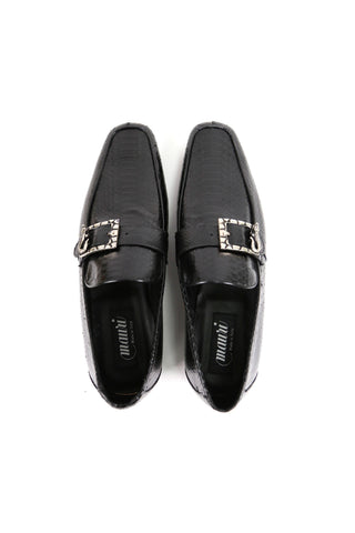 Mauri Black Exotic Snake-Skin Loafers 4925 (MAO1017)-AmbrogioShoes
