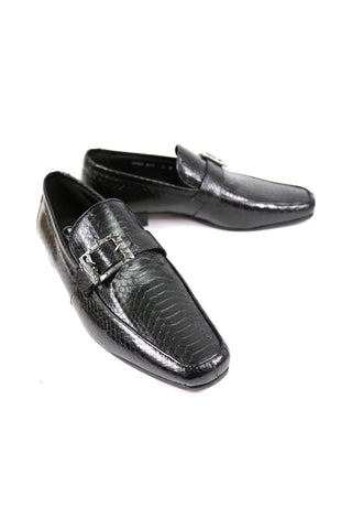 Mauri Black Exotic Snake-Skin Loafers 4925 (MAO1017)-AmbrogioShoes
