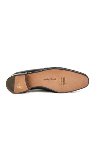 Mauri Black Exotic Snake-Skin Loafers 4925 (MAO1017)-AmbrogioShoes