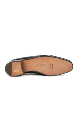 Mauri Black Snake-Skin Loafers 4925 (MAO1017)-AmbrogioShoes