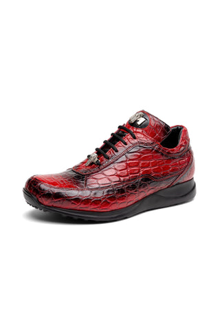 Mauri Bloodshed 8900/2 Exotic Alligator Skin Sneakers (MA5564)-AmbrogioShoes
