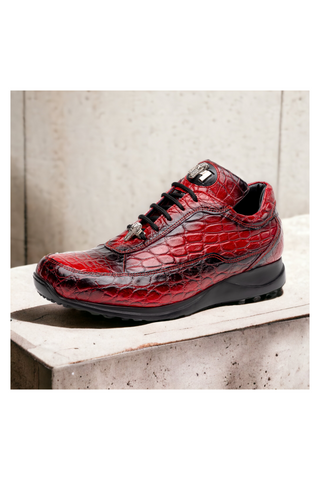 Mauri Bloodshed 8900/2 Exotic Alligator Skin Sneakers (MA5564)-AmbrogioShoes