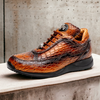Mauri Bloodshed 8900/2 Men's Shoes Exotic Alligator Skin Sneakers (MA5564)(Special Order)-AmbrogioShoes