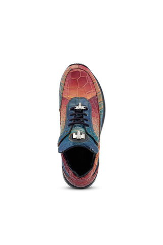 Mauri Bloodshed 8900/2 Multi-Color Exotic Alligator Casual Sneakers (MA5485)