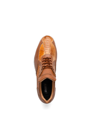 Mauri Bolt M770/4 Exotic Ostrich Leg & Nappa Leather Casual Sneakers (MA5627)-AmbrogioShoes