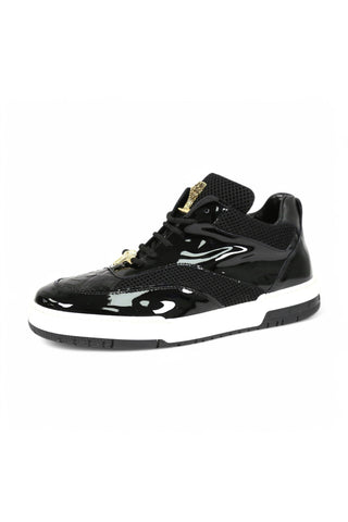 Mauri Breeze 8498 Exotic Crocodile / Fabric / Patent Casual Sneaker (MA5672)-AmbrogioShoes