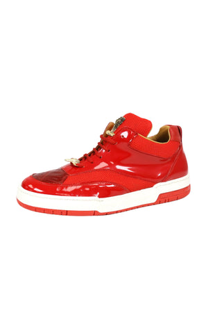 Mauri Breeze 8498 Exotic Crocodile / Fabric / Patent Casual Sneaker (MA5672)-AmbrogioShoes