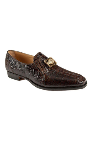 Mauri Brown Exotic Hornback Crocodile Loafers 4739-1 (MAO1021)-AmbrogioShoes