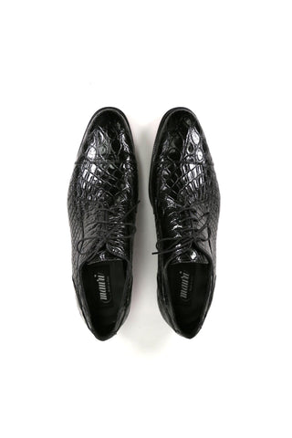 Mauri Brunelleschi Black Crocodile Oxfords (MA4628)-AmbrogioShoes