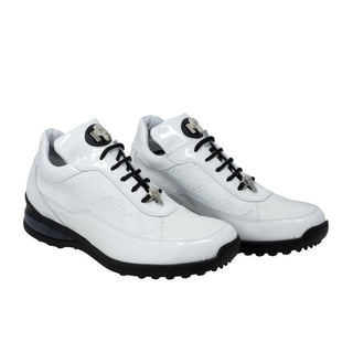 Mauri Bubble Men's Shoes White Multi-Material Casual Sneakers 8900/2 (MA5124)-AmbrogioShoes