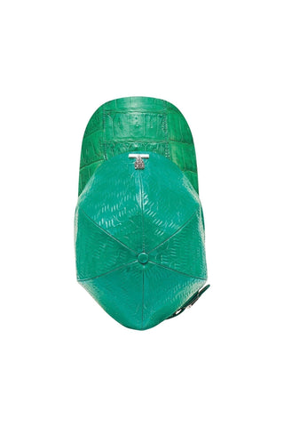 Mauri Cap H65 Men's Exotic Crocodile Skin & Patent Calf-Skin Leather Hat (MAH1014)-AmbrogioShoes