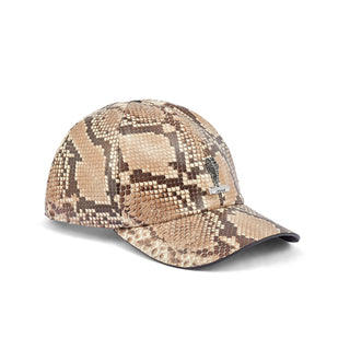 Mauri Cap H65 Men's Exotic Python Skin Hat (MAH1024) (Special Order)-AmbrogioShoes