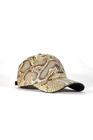 Mauri Cap H65 Men's Exotic Snake Skin Hat (MAH1017)-AmbrogioShoes