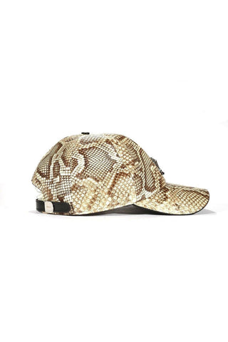 Mauri Cap H65 Men's Exotic Snake Skin Hat (MAH1017)-AmbrogioShoes