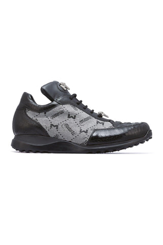 Mauri Carange 8741/2 Ostrich / Hornback Crown / Fabric Sneakers (MA5269)-AmbrogioShoes