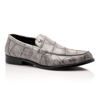 Mauri Chapel 1028 Men's Shoes Exotic Alligator Slip-on Loafers (MA5641)(Special Order)-AmbrogioShoes