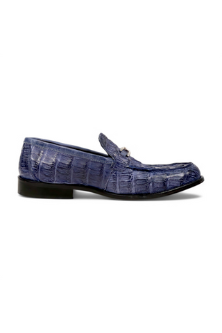 Mauri Chapel 1028/3 Exotic Hornback / Nappa Leather Horsebit Split-Toe Loafer (MA5655)-AmbrogioShoes