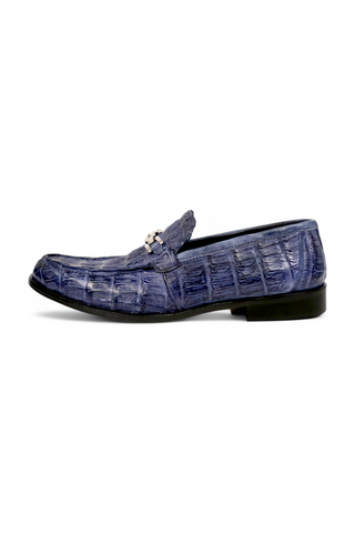 Mauri Chapel 1028/3 Exotic Hornback / Nappa Leather Horsebit Split-Toe Loafer (MA5655)-AmbrogioShoes