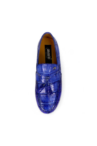 Mauri Chill 8800/1 Exotic Alligator / Nappa Leather Slip-On Tassels Sneaker (MA5674)-AmbrogioShoes
