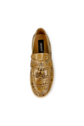 Mauri Chill 8800/1 Exotic Alligator / Nappa Leather Slip-On Tassels Sneaker (MA5674)-AmbrogioShoes