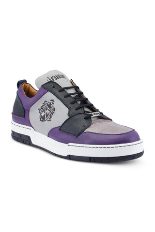 Mauri Crest 8461 Exotic Crocodile Skin & Calf-Skin Leather Sneakers (MA5493)-AmbrogioShoes